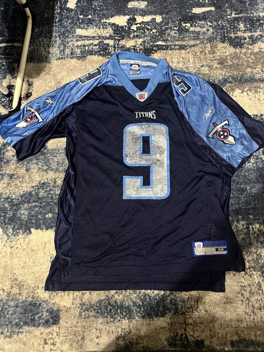 Size M-Vintage Tennessee Titans Steve McNair Reebok Jersey Home NFL